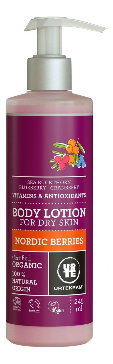 Лосьон для тела с экстрактом северных ягод Organic Body Lotion Nordic Berries 245мл