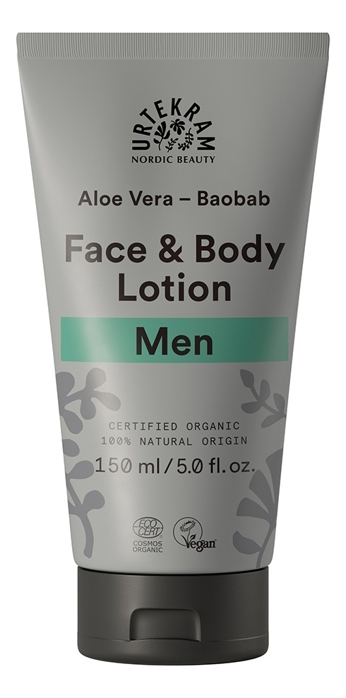 Мужской лосьон для лица и тела с экстрактом алоэ вера и баобабом Organic Aloe Vera-Baobab Face  Body Lotion Men 150мл