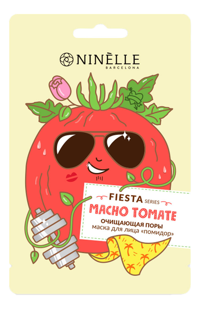 Очищающая поры маска для лица Помидор Fiesta Macho Tomate 20мл от Randewoo
