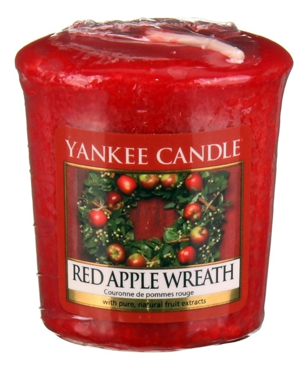 

Ароматическая свеча Red Apple Wreath: Свеча 49г, Ароматическая свеча Red Apple Wreath