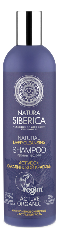 Шампунь для волос против перхоти Natural Deep Cleansing Shampoo 400мл