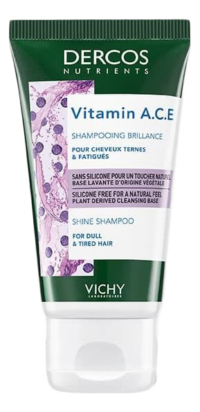 Шампунь для блеска волос Dercos Nutrients Vitamin A.C.E Shampoo: Шампунь 50мл