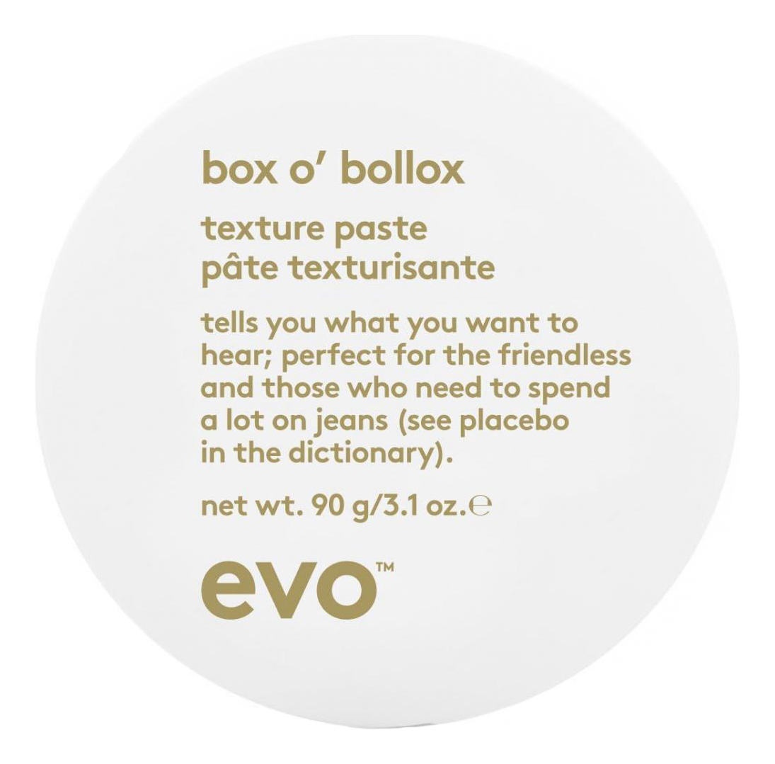 Tекстурирующая паста для укладки волос Box O' Bollox Texture Paste 90г текстурирующая паста evo box o bollox texture paste 90 мл