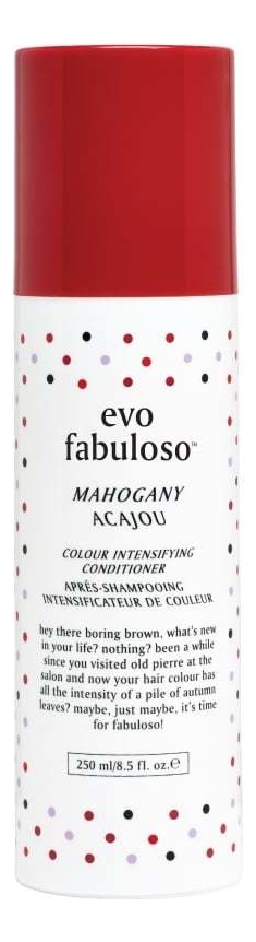 

Тонирующий бальзам-уход для волос Fabuloso Colour Intensifying Conditioner 250мл: Mahogany, Тонирующий бальзам-уход для волос Fabuloso Colour Intensifying Conditioner 250мл