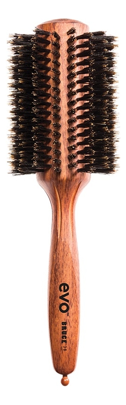 Круглая щетка для волос с натуральной щетиной Bruce Natural Bristle Radial Brush: Щетка 38мм аксессуары для волос evo [брюс] круглая щетка с натуральной щетиной для волос 38мм evo bruce 38 natural bristle radial brush