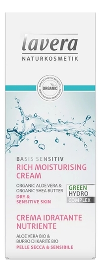 Увлажняющий крем для лица Basis Sensitiv Rich Moisturising Cream 50мл