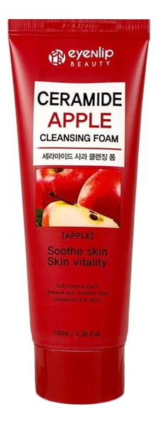 Пенка для умывания с экстрактом яблока Ceramide Cleansing Foam Apple 100мл