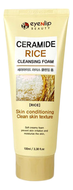 

Очищающая пенка для лица с экстрактом риса Ceramide Rice Cleansing Foam 100мл