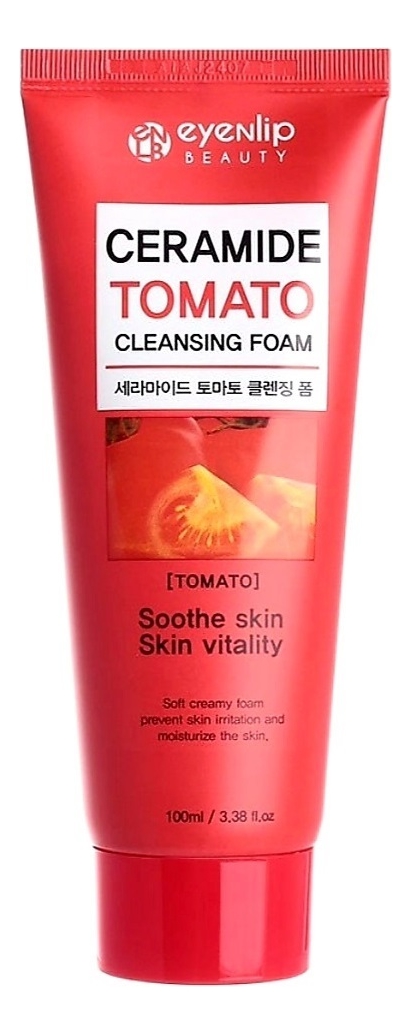 Очищающая пенка с экстрактом томата Ceramide Tomato Cleansing Foam 100мл
