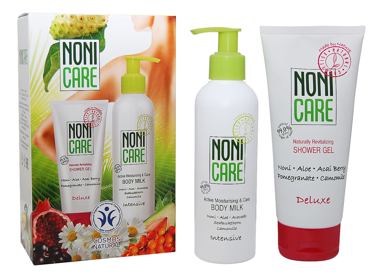 

Набор (гель д/душа Deluxe Naturally Revitallizing Boody Wash Gel 200мл + молочко д/тела Intensive Body Milk 200мл)