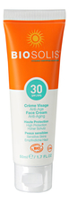 BIOSOLIS Солнцезащитный крем для лица Face Cream Anti-Aging SPF30 50мл