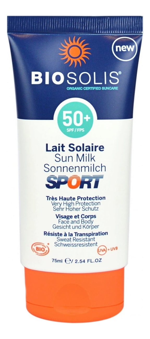 Солнцезащитное молочко для лица и тела Sport Sun Milk SPF50+ 75мл