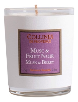 

Ароматическая свеча Musk & Berry (мускус и ягода): Свеча 75г, Ароматическая свеча Musk & Berry (мускус и ягода)