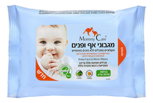 Mommy Care Детские влажные салфетки для лица и носиков Baby Face & Nose Wipes 24шт
