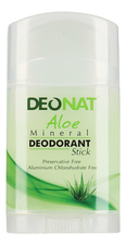 DEONAT Дезодорант-кристалл с соком алоэ вера Aloe Mineral Deodorant Stick 100г