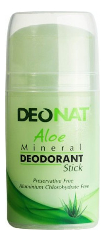 Дезодорант-кристалл с соком алоэ вера Aloe Mineral Deodorant Stick 100г: Овальный