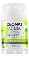 DEONAT Дезодорант-кристалл с экстрактом огурца Cucumber Mineral Deodorant Stick