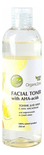 OrganicZone Тоник для нормальной и сухой кожи лица Facial Toner With AHA-Acids