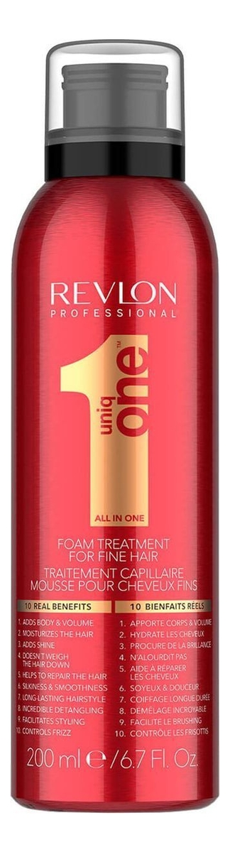 Купить Пенка для тонких волос Uniq One All in One Foam Treatment For Fine Hair 200мл, Revlon Professional