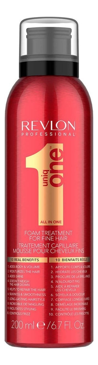 

Пенка для тонких волос Uniq One All in One Foam Treatment For Fine Hair 200мл