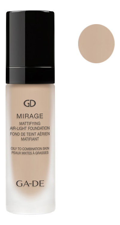 

Легкая матирующая тональная основа Mirage Mattifying Air-Light Foundation 30мл: 126 Bare Ivory, Легкая матирующая тональная основа Mirage Mattifying Air-Light Foundation 30мл