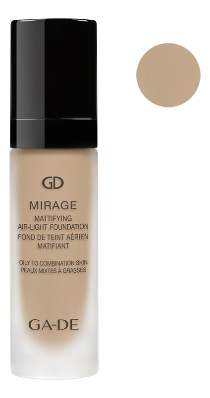 

Легкая матирующая тональная основа Mirage Mattifying Air-Light Foundation 30мл: 127 Bare Cream, Легкая матирующая тональная основа Mirage Mattifying Air-Light Foundation 30мл