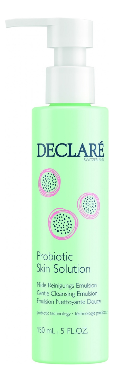 Очищающая эмульсия для лица с пробиотиками Probiotic Skin Solution Gentle Cleansing Emulsion 150мл declare очищающая эмульсия для лица с пробиотиками probiotic gentle cleansing emulsion 150 мл