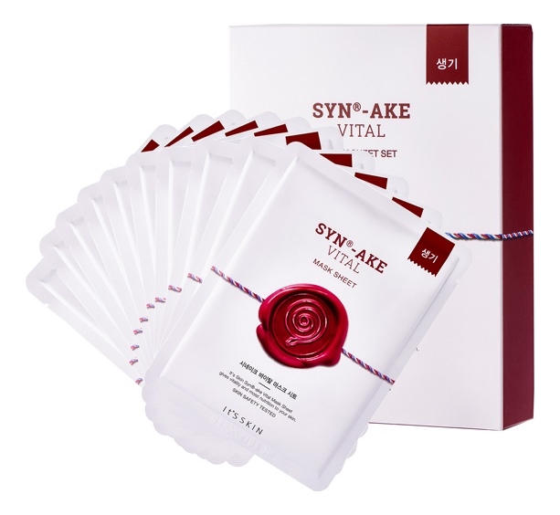 

Тканевая маска для лица с пептидом Syn-Ake Vital Mask Sheet 22г: Маска 1шт, Тканевая маска для лица с пептидом Syn-Ake Vital Mask Sheet 22г