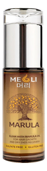 

Эликсир для роста волос и восстановления сухих кончиков с маслом марулы Elixir With Marula Oil 60мл