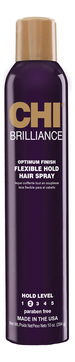 Лак для волос Deep Brilliance Optimum Finish Flexible Hold Hair Spray