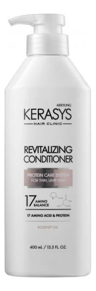 Кондиционер для волос оздоравливающий Hair Clinic Revitalizing Conditioner: Кондиционер 400мл kerasys hair clinic revitalizing кондиционер оздоравливающий для волос 400 мл