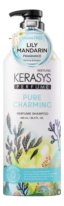 

Шампунь для сухих и ломких волос Pure & Charming Perfumed Shampoo: Шампунь 600мл, Шампунь для сухих и ломких волос Pure & Charming Perfumed Shampoo
