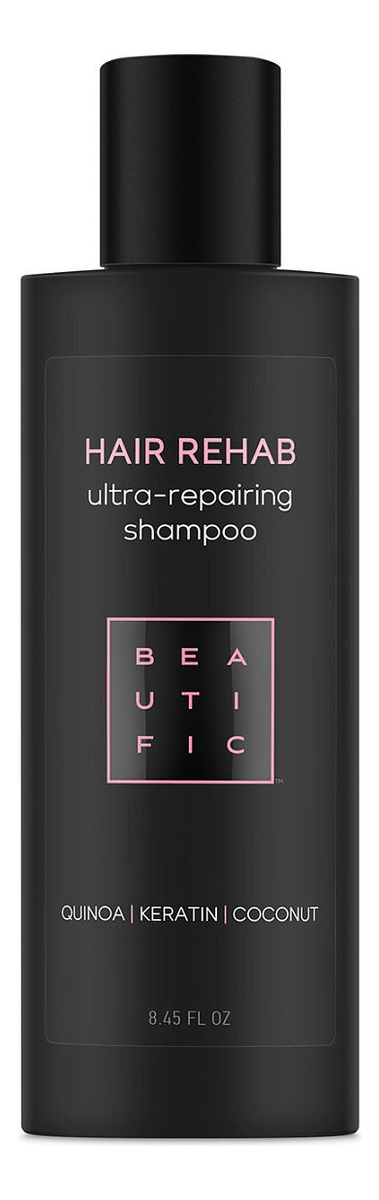 

Шампунь для поврежденных волос с киноа, кератином и кокосовым маслом Hair Rehab 250мл