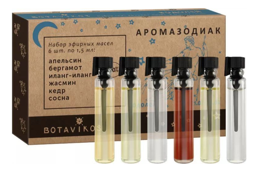 

Набор эфирных масел Водолей Essential Oil Aquarius 6*1,5мл