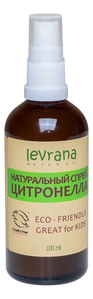 Спрей Защита от комаров Citronella Anti-Bug Spray 100мл спрей от комаров и насекомых levrana anti bug spray 100 мл