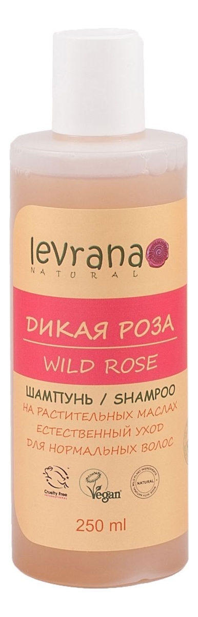 Шампунь для волос на растительных маслах Дикая роза Wild Rose Shampoo 250мл