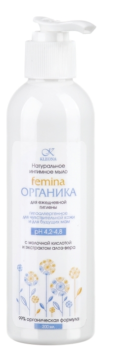 Натуральное интимное мыло Femina Органика 200мл