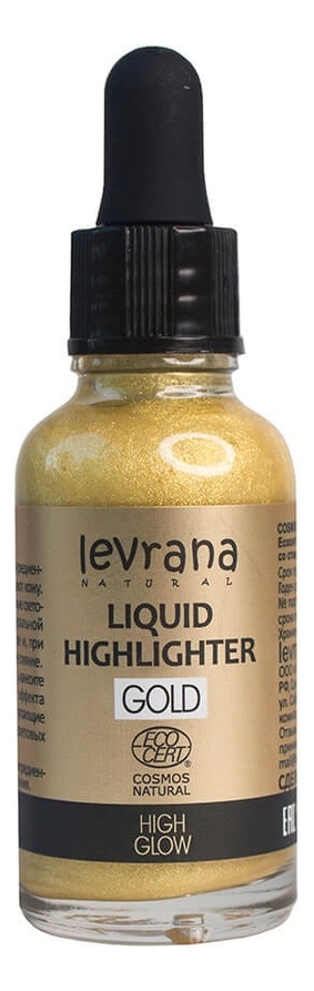 

Хайлайтер для лица Liquid Highlighter 30мл: Gold High Glow, Хайлайтер для лица Liquid Highlighter 30мл