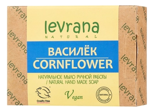 Натуральное мыло ручной работы Василек Cornflower Natural Hand Made Soap 100г