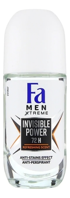 Шариковый антиперспирант Men Xtreme Invisible Power 50мл
