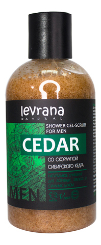 

Гель-скраб для душа со скорлупой сибирского кедра Cedar Shower Gel-Scrub For Men 300мл
