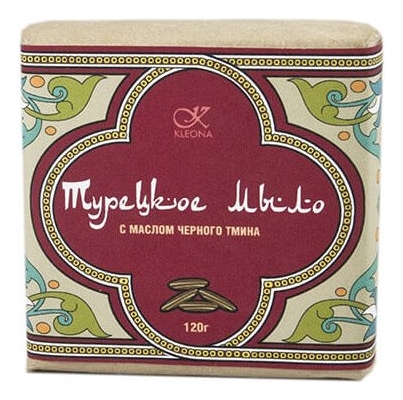 

Турецкое мыло с маслом черного тмина 120г