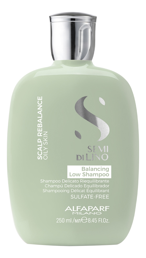 Балансирующий шампунь для волос Semi Di Lino Scalp Rebalance Oily Skin Balancing Low Shampoo 250мл успокаивающий мицеллярный шампунь для волос semi di lino scalp relief sensitive skin calming micellar low shampoo 250мл