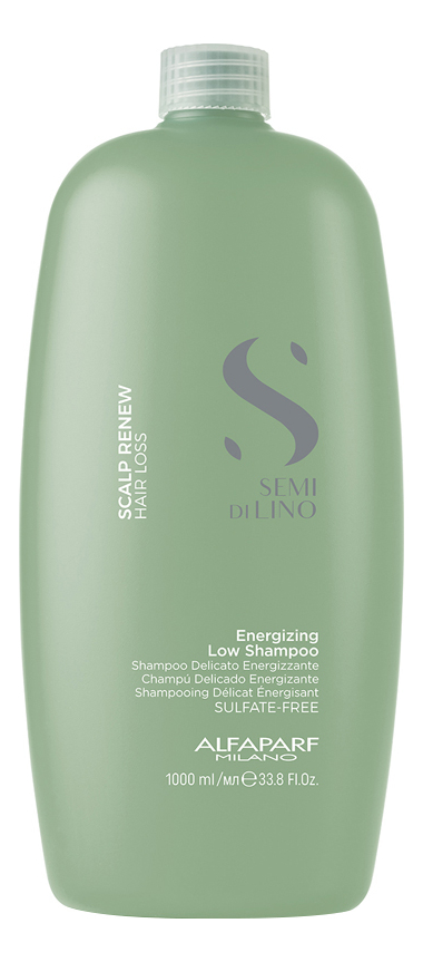 Энергетический шампунь против выпадения волос Semi Di Lino Scalp Renew Hair Loss Energizing Low Shampoo: Шампунь 1000мл