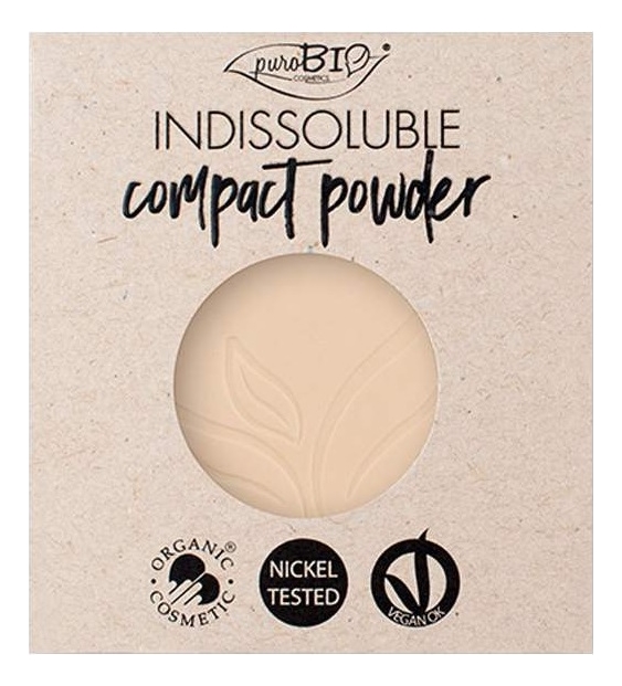 Пудра для макияжа лица Indissoluble Compact Powder 9г: No 02 (запасной блок) пудра для макияжа лица indissoluble compact powder 9г no 03 запасной блок