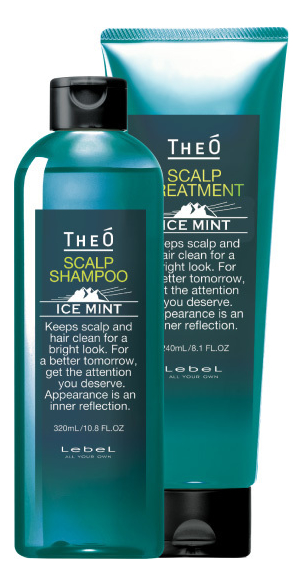 Купить Набор для волос Theo Ice Mint (шампунь Scalp Shampoo 320мл + крем-уход Scalp Treatment 240мл), Lebel