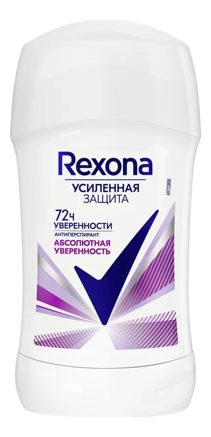 Антиперспирант-стик Абсолютная уверенность MotionSense 40мл rexona антиперспирант motionsense абсолютная уверенность стик флакон 40 мл 79 г