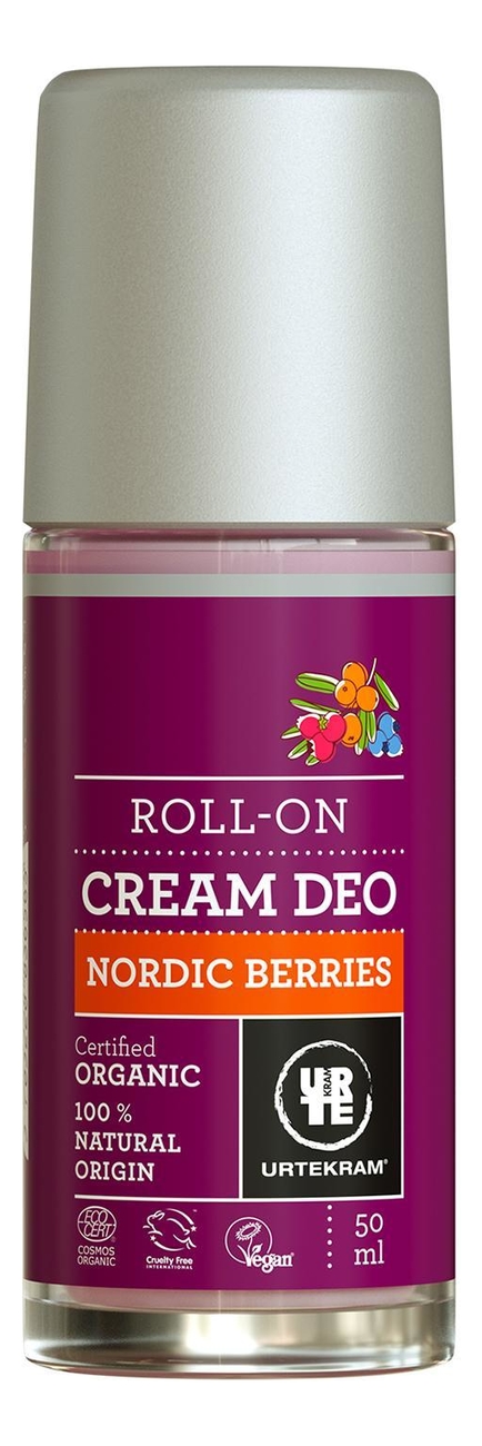Шариковый дезодорант с экстрактом северных ягод Organic Roll-On Cream Deo Nordic Berries 50мл