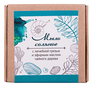 

Мыло соляное с лечебной грязью и эфирным маслом чайного дерева 90г