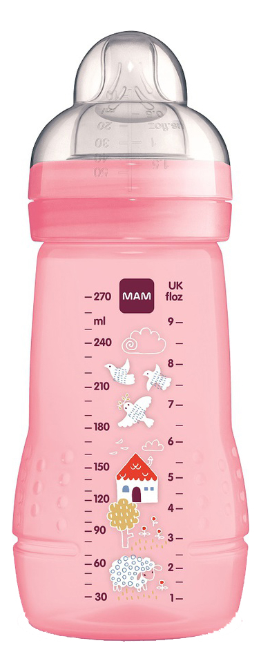 

Бутылочка для кормления Easy Active 270мл (от 2мес, розовя)